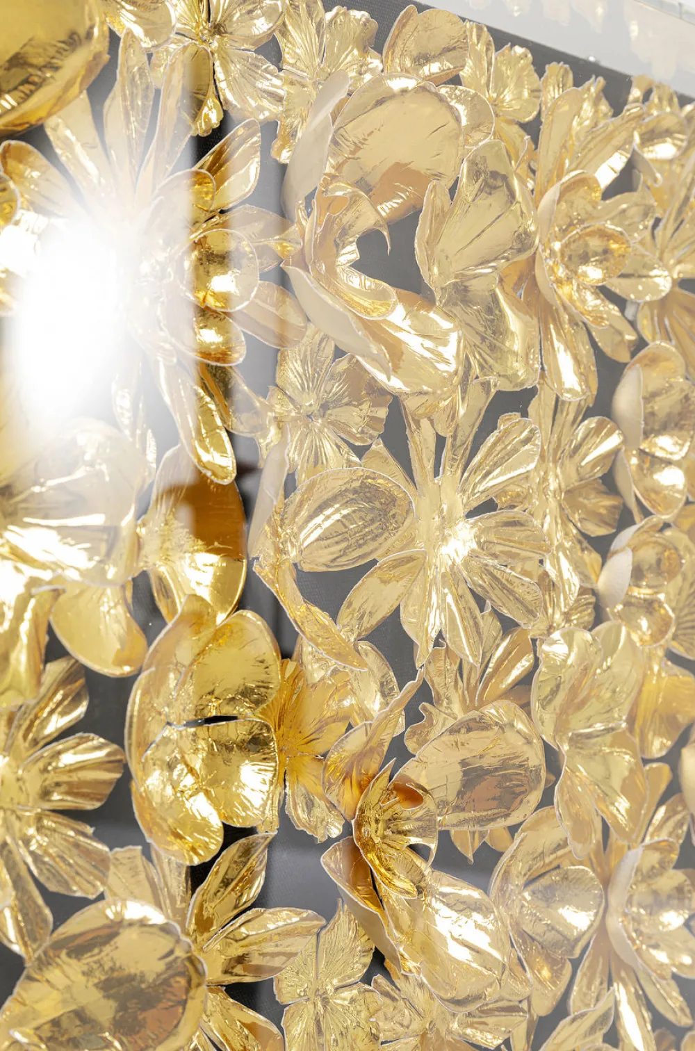 KARE Design Seinäkoristeet*Gold Flower Kehystetty Taulu 80x80cm