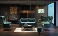 KARE Design Seinäkoristeet*Gold Flower Kukat Seinäkoriste, Taulu, Kulta 120x120cm