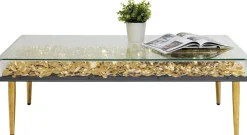KARE Design Sohvapöydät*Gold Flowers Sohvapöytä 120x60cm
