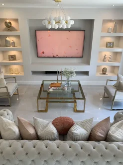 KARE Design Sohvapöydät|Olohuone*Gold Rush Sohvapöytä, Kulta 120x120cm