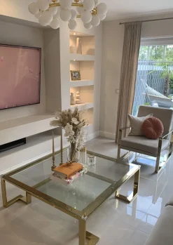 KARE Design Sohvapöydät|Olohuone*Gold Rush Sohvapöytä, Kulta 120x120cm