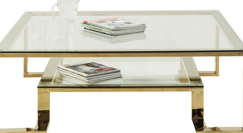 KARE Design Sohvapöydät|Olohuone*Gold Rush Sohvapöytä, Kulta 120x120cm