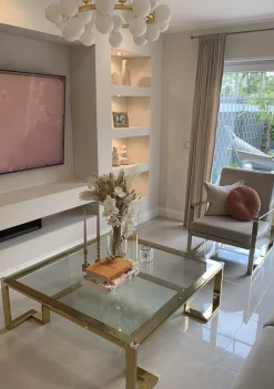 KARE Design Sohvapöydät|Olohuone*Gold Rush Sohvapöytä, Kulta 120x120cm