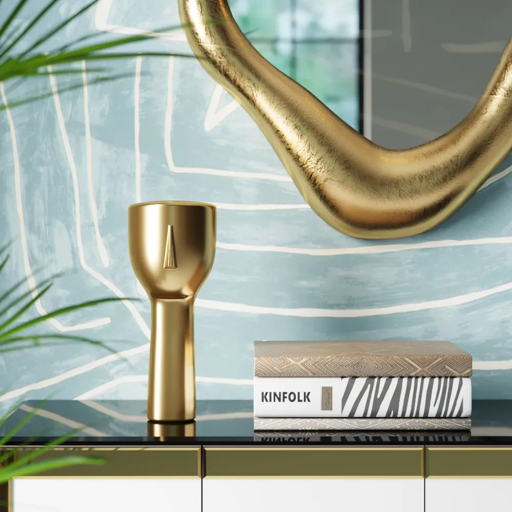 KARE Design Koriste-Esineet*Golden Face Koriste-esine 36cm