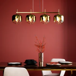 KARE Design Riippuvalaisimet*Golden Goblet Quattro Riippuvalaisin, Kulta Ø25cm