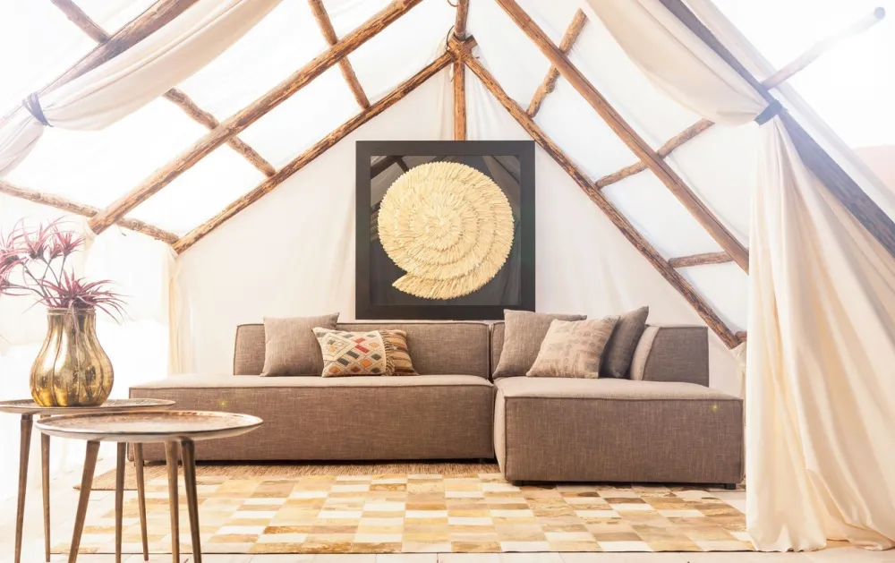 KARE Design Seinäkoristeet*Golden Snail Etana Seinä-koriste, Taulu, Kulta 120x120cm