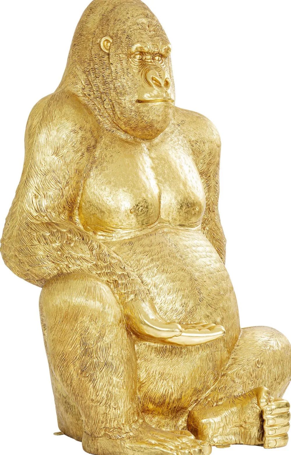 KARE Design Jalalliset Koriste-Esineet*Gorilla Gold XXL Koriste-esine, Patsas 249cm