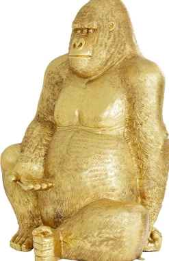 KARE Design Jalalliset Koriste-Esineet*Gorilla Gold XXL Koriste-esine, Patsas 249cm