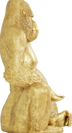 KARE Design Jalalliset Koriste-Esineet*Gorilla Koriste-esine, Patsas Kulta XL 180cm