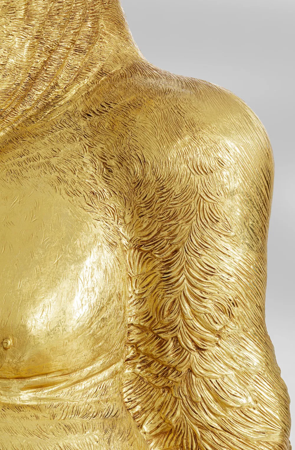 KARE Design Jalalliset Koriste-Esineet*Gorilla Koriste-esine, Patsas Kulta XL 180cm