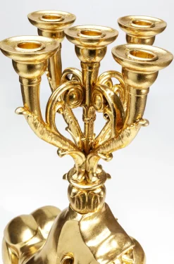 KARE Design Lyhdyt|Kynttilänjalat*Gorilla Kynttilänjalka, Kulta 71cm