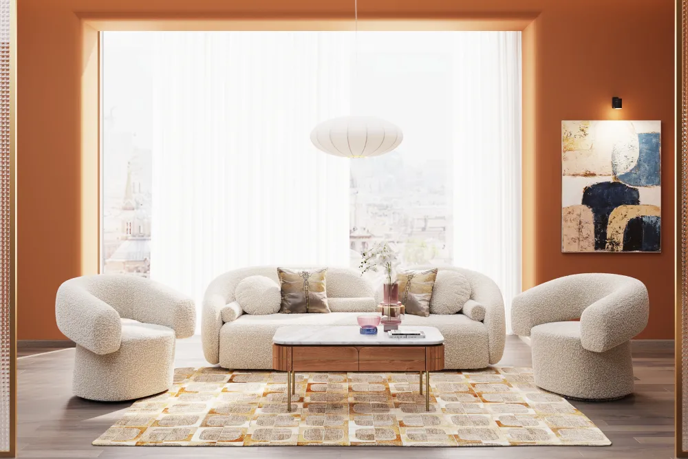 KARE Design Sohvapöydät*Grace Sohvapöytä, Mangopuu, Marmori 110x60cm