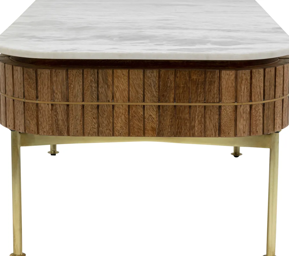 KARE Design Sohvapöydät*Grace Sohvapöytä, Mangopuu, Marmori 110x60cm