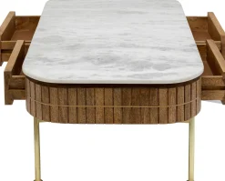 KARE Design Sohvapöydät*Grace Sohvapöytä, Mangopuu, Marmori 110x60cm