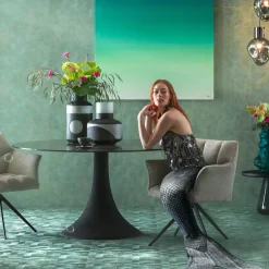 KARE Design Pöydät*Grande Possibilita Bubble Pyöreä Pöytä Musta Ø150cm