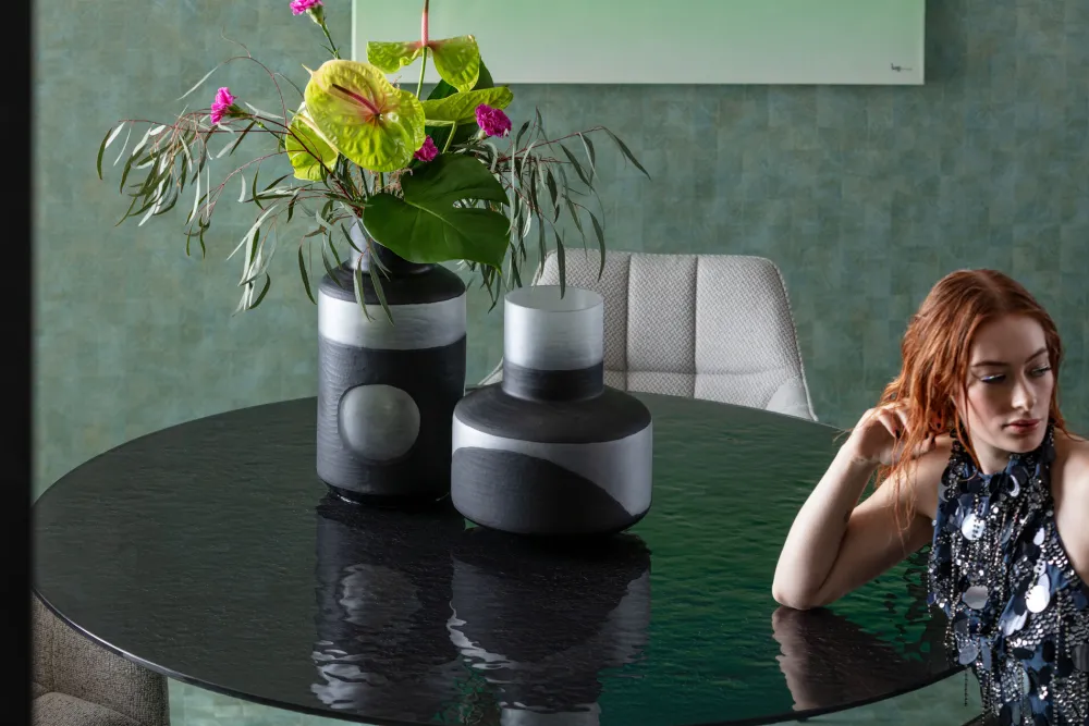 KARE Design Pöydät*Grande Possibilita Bubble Pyöreä Pöytä Musta Ø150cm