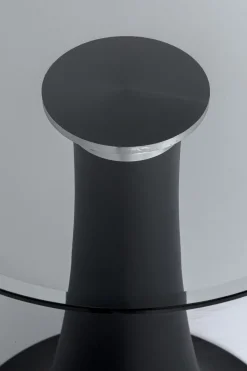 KARE Design Pöydät*Grande Possibilita Ruokapöytä - Savulasi Pöytälevy, Trumpettijalka 180x120cm