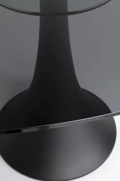 KARE Design Pöydät*Grande Possibilita Ruokapöytä - Savulasi Pöytälevy, Trumpettijalka 180x120cm