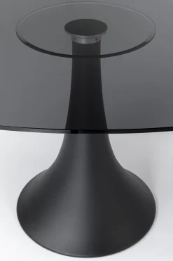 KARE Design Pöydät*Grande Possibilita Ruokapöytä - Savulasi Pöytälevy, Trumpettijalka 180x120cm