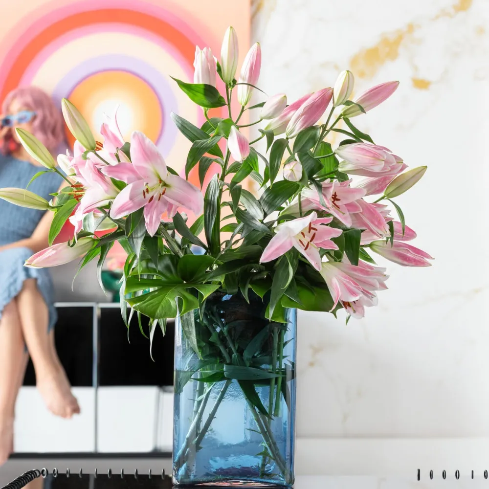 KARE Design Maljakot|Olohuone*Grazioso Maljakko Sininen 40cm