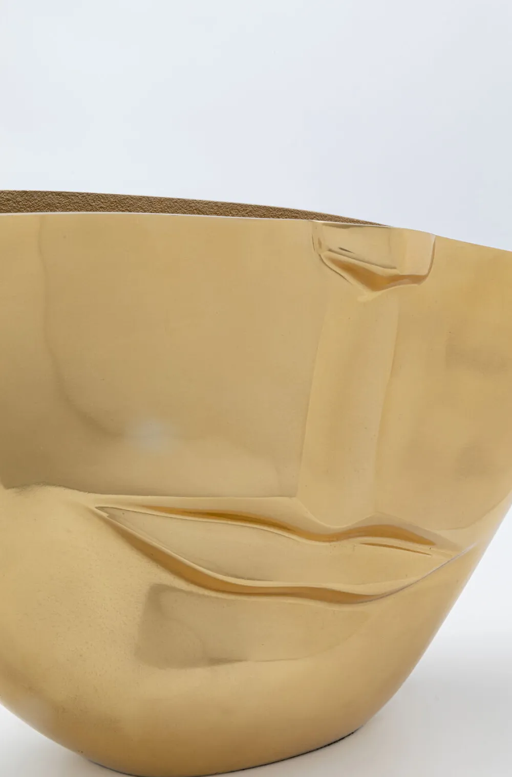 KARE Design Maljakot*Half Face Maljakko Kulta 46cm