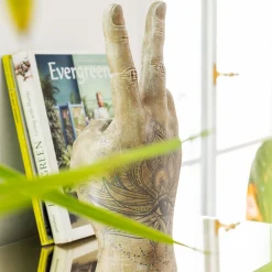 KARE Design Koriste-Esineet*Hand Victory Tattoo Eye Koriste-esine 36cm