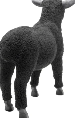 KARE Design Koriste-Esineet*Happy Sheep Wool Lammas Koriste-esine Musta 37cm