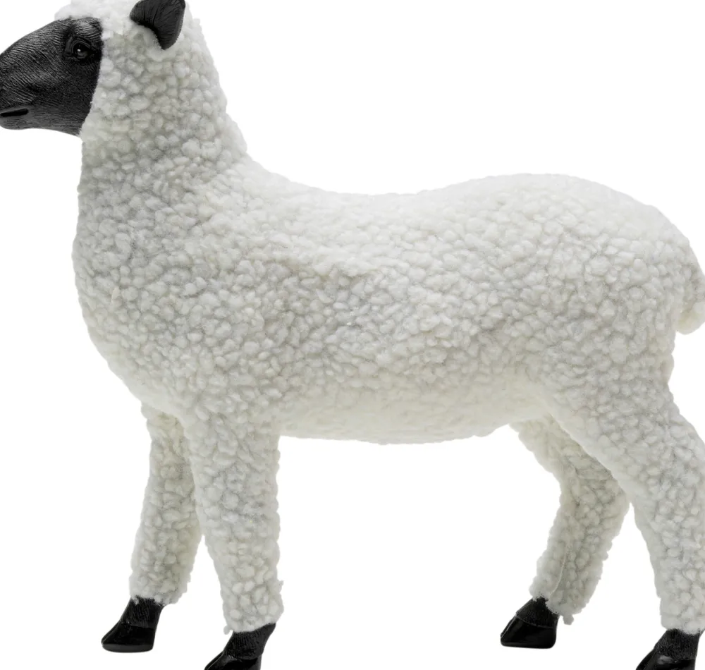 KARE Design Koriste-Esineet*Happy Sheep Woollammas Koriste-esine Valkoinen 28cm
