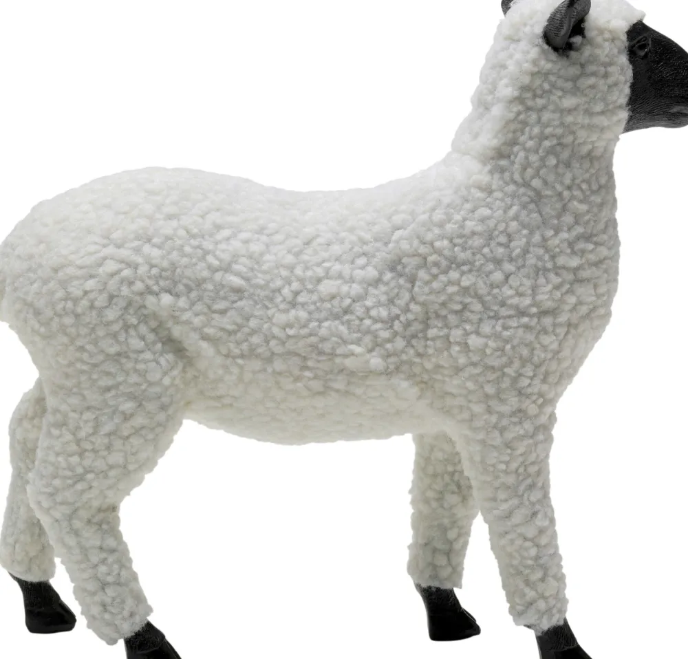 KARE Design Koriste-Esineet*Happy Sheep Woollammas Koriste-esine Valkoinen 28cm