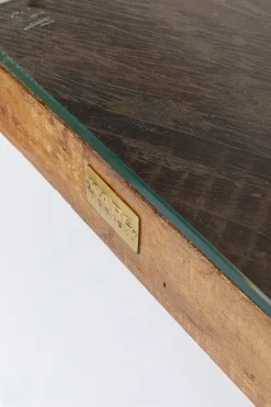 KARE Design Pöydät*Harmony Oho Conley, Kulta, Kierrätyspuu Mango, Lasi 180x90cm