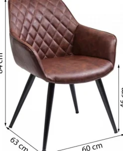 KARE Design Tuolit*Harry Tuoli Käsinojilla, Ruskea