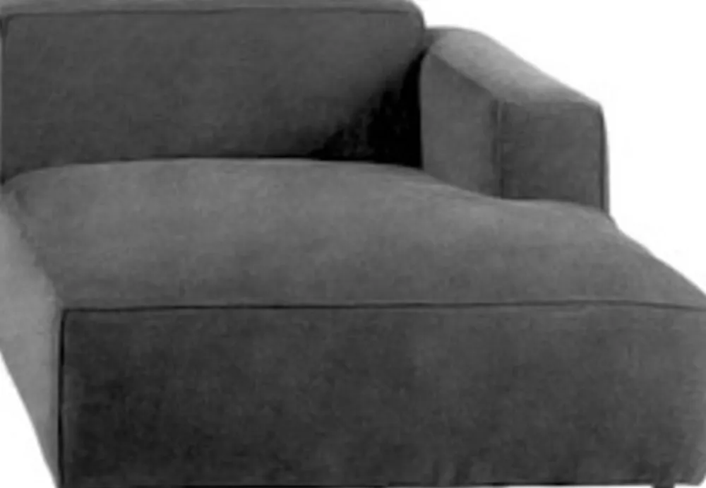 KARE Design Moduulisohvat|Lepotuolit*Henry Moduuli Ottomane Oikea - Nahkaa, Harmaa