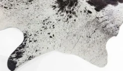 KARE Design Matot*Hide Lehmännahka Matto, Musta-valkoinen 219x242cm