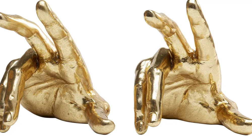 KARE Design Kirjatuet*Holding Fingers Kirjatuet (2/Setti)