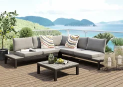 KARE Design Sohvat|Olohuone*Holiday Black Sohvaryhmä, Ulkokaluste (4/osaa)