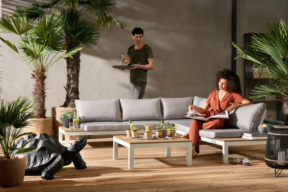 KARE Design Olohuone|Sohvat*Holiday Sohvaryhmä, Valkoinen (4/osaa)