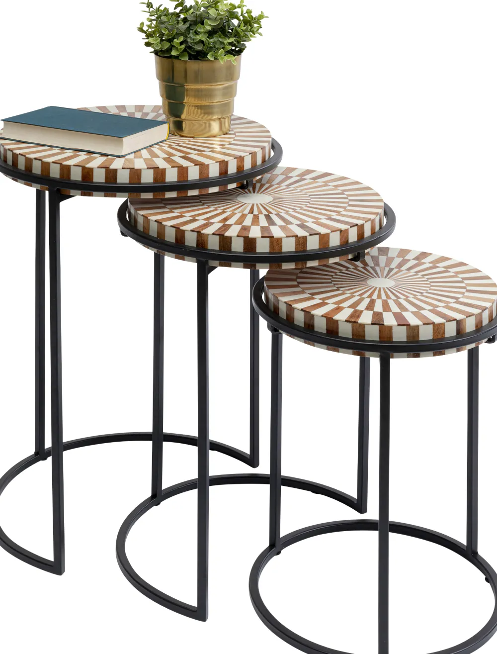 KARE Design Sohvapöydät|Olohuone*Hula Hula Sivupöytä (3/Setti)