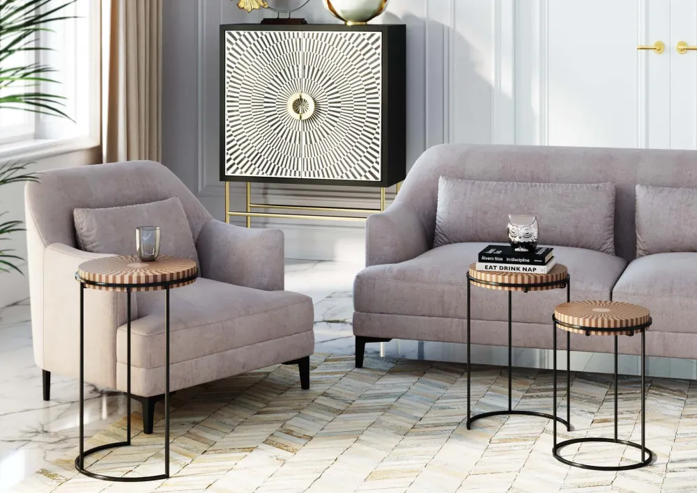 KARE Design Sohvapöydät|Olohuone*Hula Hula Sivupöytä (3/Setti)