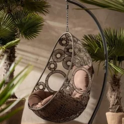 KARE Design Nojatuolit*Ibiza Brown Roikkuva Tuoli, Ruskea