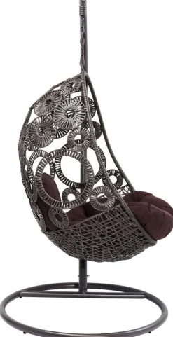 KARE Design Nojatuolit*Ibiza Brown Roikkuva Tuoli, Ruskea