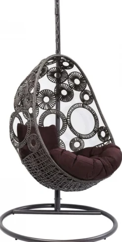 KARE Design Nojatuolit*Ibiza Brown Roikkuva Tuoli, Ruskea