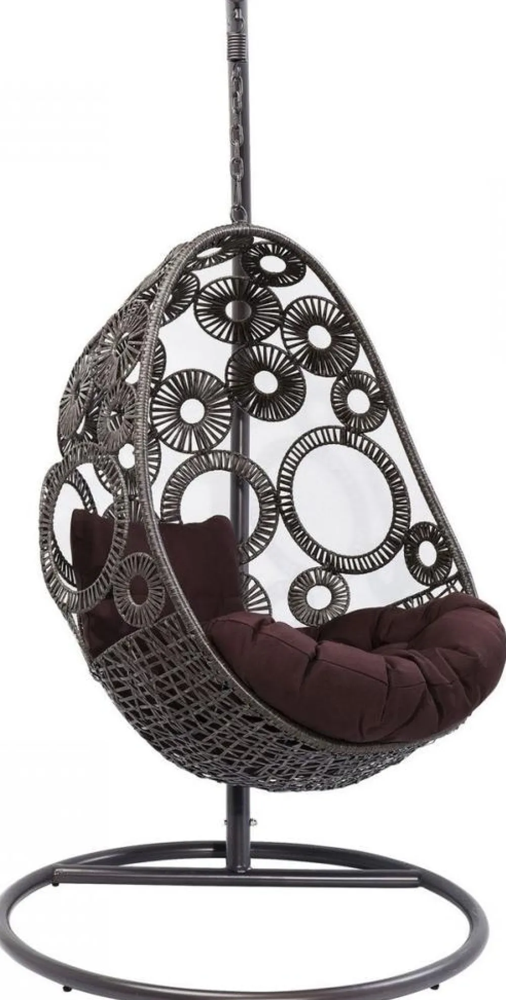 KARE Design Nojatuolit*Ibiza Brown Roikkuva Tuoli, Ruskea