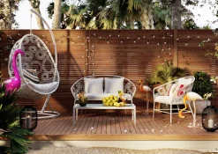 KARE Design Nojatuolit*Ibiza Roikkuva Tuoli, Ulkokaluste, Valkoinen