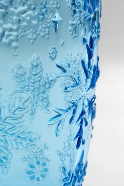 KARE Design Lasit*Ice Flowers Blue Vesilasi Sininen