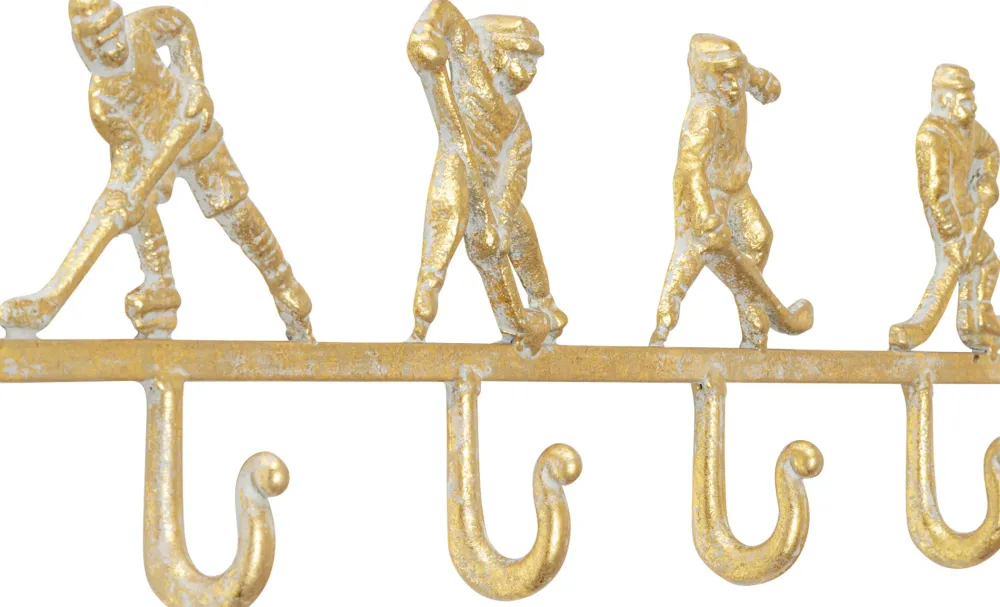 KARE Design Seinänaulakot*Ice Hockey Jääkiekko Seinänauakko, Kulta 48cm