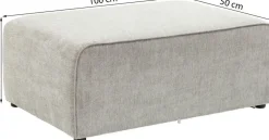 KARE Design Rahit Ja Jakkarat*Infinity Elements Rahi, Harmaa 50cm