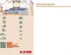 KARE Design Moduulisohvat*Infinity 2-istuttava Moduuli, Harmaa 80cm