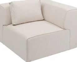 KARE Design Olohuone|Moduulisohvat*Infinity Kulmamoduuli - Kermanvärinen, Oikea 100cm