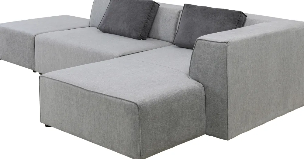 KARE Design Olohuone|Kulmasohvat*Infinity Ottomane Kulmasohva, Harmaa, Oikea