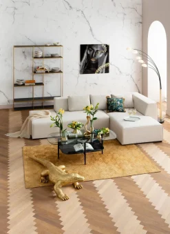 KARE Design Olohuone|Kulmasohvat*Infinity Ottomane Kulmasohva - Kermanvärinen, Oikea